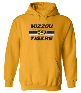 Missouri Tigers Hooded Sweatshirt - Horiz Stripe Mizzou Tigers