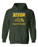 NDSU Bison Hooded Sweatshirt - Bison Feel The Thunder