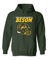 NDSU Bison Hooded Sweatshirt - NDSU Bison Football Helmet