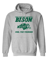 NDSU Bison Hooded Sweatshirt - NDSU Bison Feel The Thunder