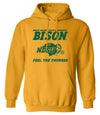 NDSU Bison Hooded Sweatshirt - NDSU Bison Feel The Thunder