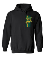 NDSU Bison Hooded Sweatshirt - Bison Logo Vertical Stripe
