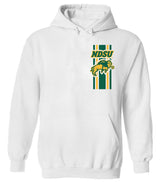 NDSU Bison Hooded Sweatshirt - Bison Logo Vertical Stripe