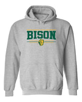 NDSU Bison Hooded Sweatshirt - Bison 3-Stripe