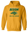 NDSU Bison Hooded Sweatshirt - Bison Feel The Thunder