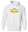 NDSU Bison Hooded Sweatshirt - Striped NDSU Football Laces