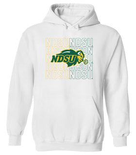 NDSU Bison Hooded Sweatshirt - NDSU Bison Logo Overlay