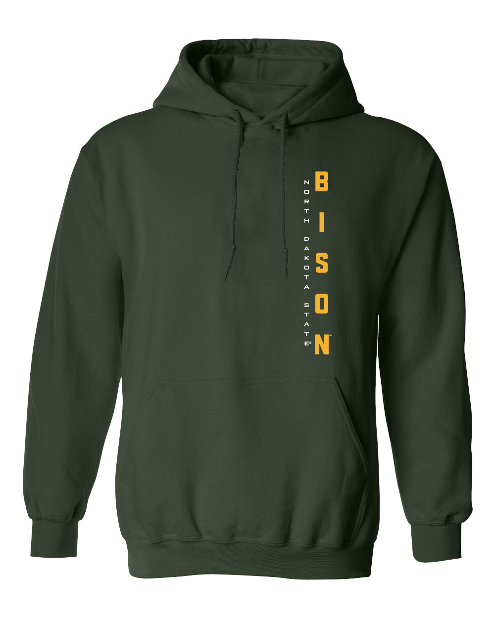 NDSU Bison Hooded Sweatshirt - Vertical NDSU Bison