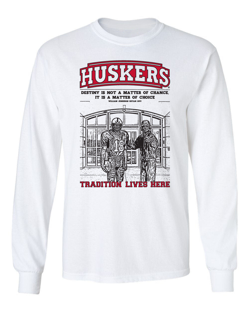Nebraska Huskers Long Sleeve Tee Shirt - Berringer and Osborne