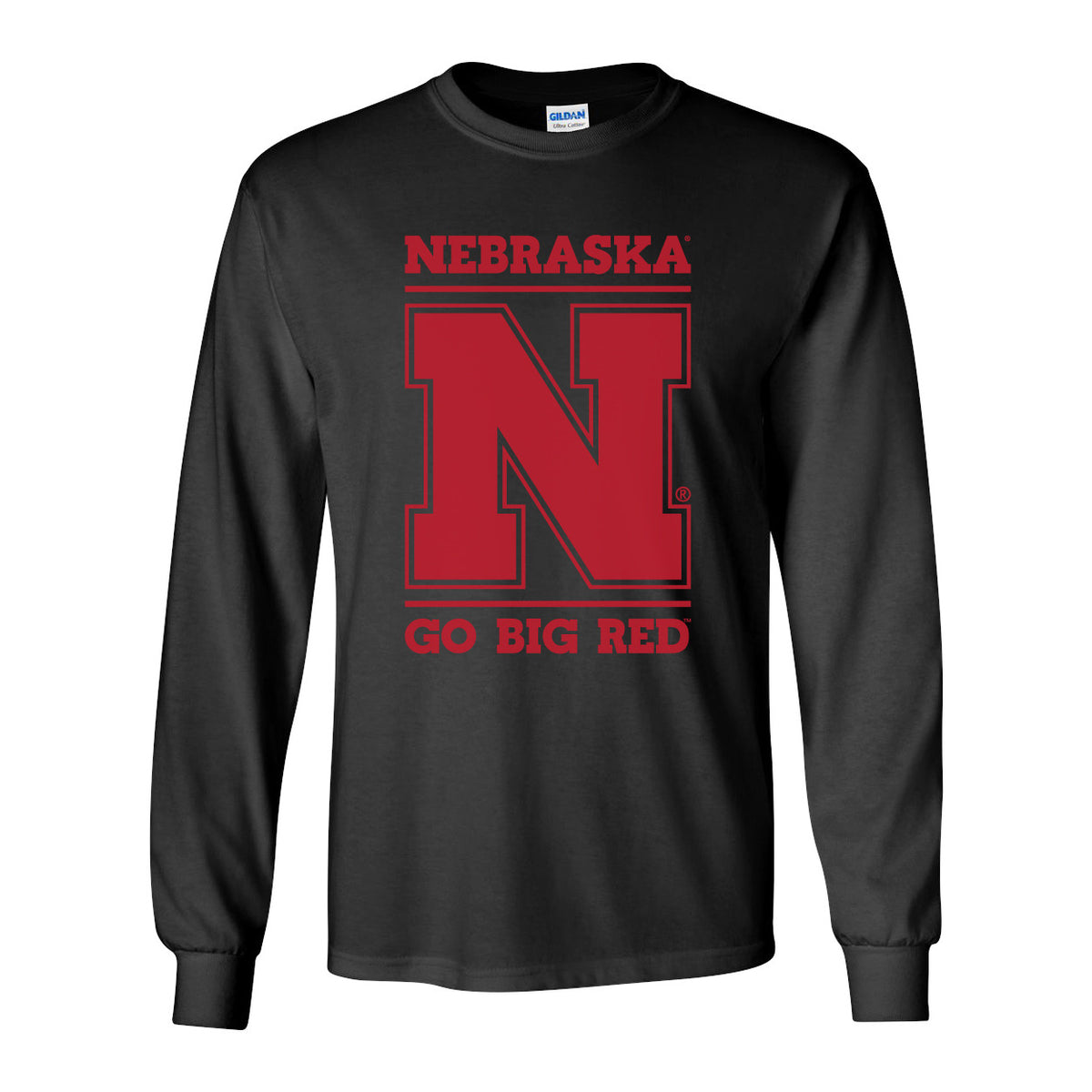 Nebraska Cornhuskers "Nebraska N GO BIG RED" Long Sleeve Tee Shirt