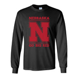 Nebraska Cornhuskers "Nebraska N GO BIG RED" Long Sleeve Tee Shirt