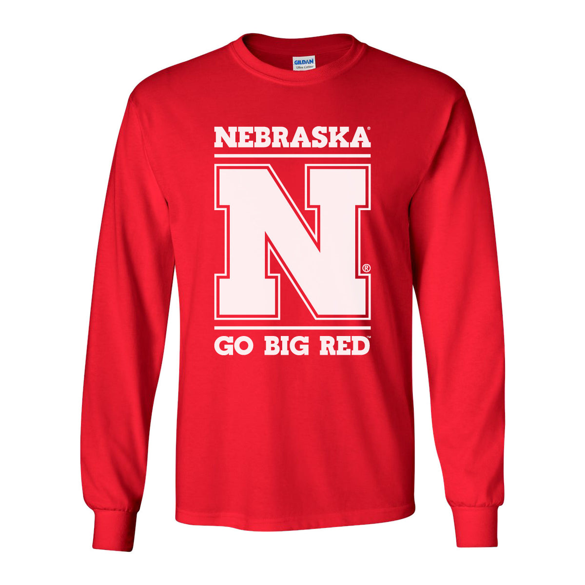 Nebraska Cornhuskers "Nebraska N GO BIG RED" Long Sleeve Tee Shirt