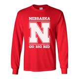 Nebraska Cornhuskers "Nebraska N GO BIG RED" Long Sleeve Tee Shirt