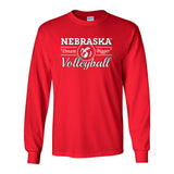 Nebraska Huskers Volleyball "Dream Bigger" Long Sleeve Tee Shirt