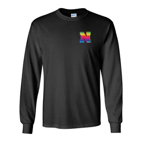 Nebraska Rainbow N Long Sleeve Tee Shirt