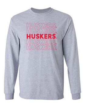 Nebraska Huskers Long Sleeve Tee Shirt - Huskers Times 5