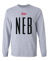 Nebraska Huskers Long Sleeve Tee Shirt - Black NEB