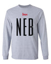 Nebraska Huskers Long Sleeve Tee Shirt - Black NEB