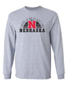 Nebraska Huskers Long Sleeve Tee Shirt - No Place Like Nebraska