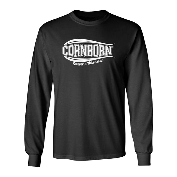 Nebraska Husker Tee Shirt Long Sleeve - CornBorn Forever a Nebraskan