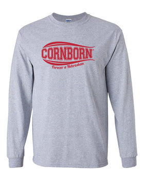 Nebraska Long Sleeve Tee Shirt - CORNBORN - Forever a Nebraskan