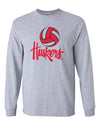 Nebraska Huskers Long Sleeve Tee Shirt - Nebraska Volleyball Legacy Script Huskers