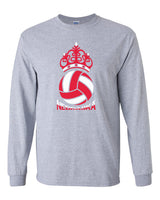 Nebraska Huskers Long Sleeve Tee Shirt - Nebraska Huskers Volleyball Crown
