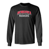 Nebraska Huskers Long Sleeve Tee Shirt - Nebraska Arch Huskers