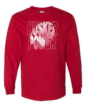 Nebraska Huskers Long Sleeve Tee Shirt - Husker Power Football