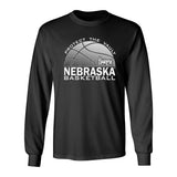 Nebraska Huskers Long Sleeve Tee Shirt - Nebraska Basketball Logo