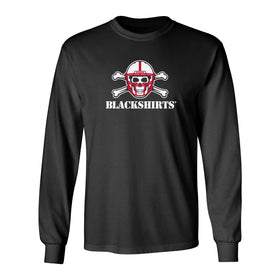 Nebraska Huskers Long Sleeve Tee Shirt - NEW Official Blackshirts Logo