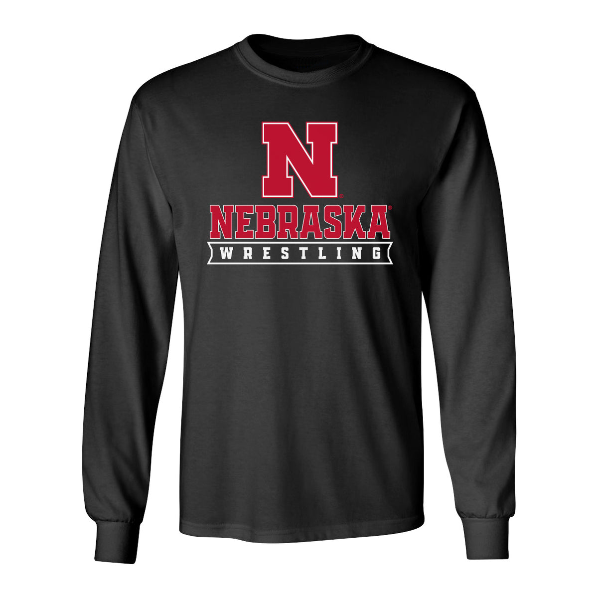 Nebraska Huskers Long Sleeve Tee Shirt - Nebraska Wrestling