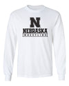Nebraska Huskers Long Sleeve Tee Shirt - Nebraska Wrestling Black Ink