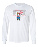 Nebraska Huskers Long Sleeve Tee Shirt - Nebraska Volleyball with Herbie Husker