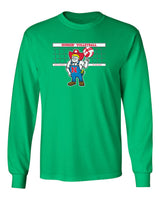 Nebraska Huskers Long Sleeve Tee Shirt - Nebraska Volleyball with Herbie Husker