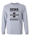 Iowa Hawkeyes Long Sleeve Tee Shirt - Iowa Hawkeyes - Go Hawks