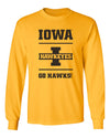 Iowa Hawkeyes Long Sleeve Tee Shirt - Iowa Hawkeyes - Go Hawks