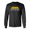 Iowa Hawkeyes Long Sleeve Tee Shirt - Iowa Script Hawkeyes