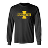 Iowa Hawkeyes Long Sleeve Tee Shirt - Block I with HAWKEYES