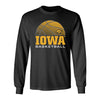 Iowa Hawkeyes Long Sleeve Tee Shirt - Iowa Basketball Oval Tigerhawk