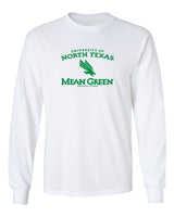 North Texas Mean Green Long Sleeve Tee Shirt - North Texas Arch Primary Logo