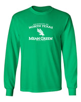 North Texas Mean Green Long Sleeve Tee Shirt - UNT Arch Primary Logo