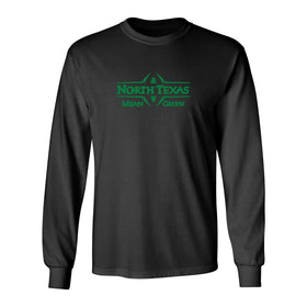 North Texas Mean Green Long Sleeve Tee Shirt - North Texas Football Laces