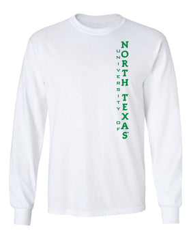 North Texas Mean Green Long Sleeve Tee Shirt - Vertical University of North Texas