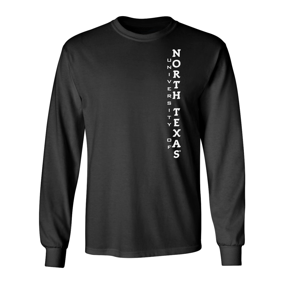 North Texas Mean Green Long Sleeve Tee Shirt - Vert University of North Texas