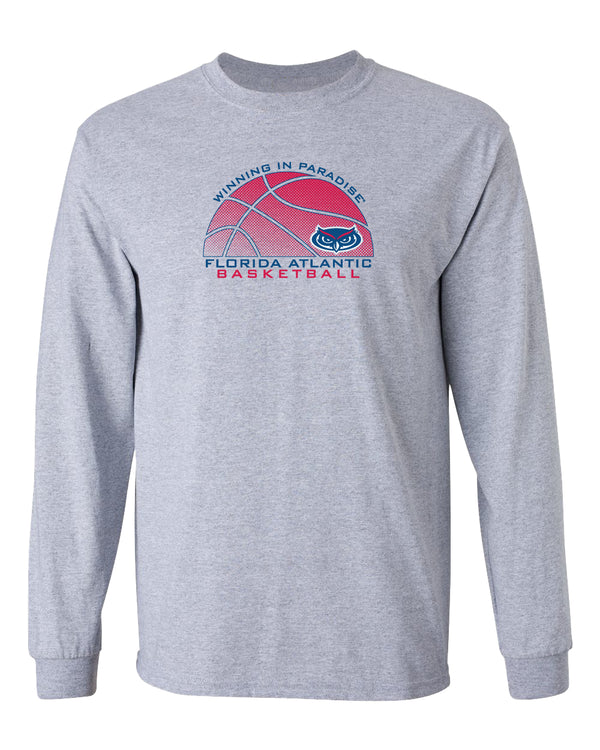 Florida Atlantic Owls Long Sleeve Tee Shirt - FAU Basketball