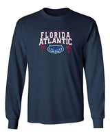 Florida Atlantic Owls Long Sleeve Tee Shirt - FAU Logo Winning in Paradise