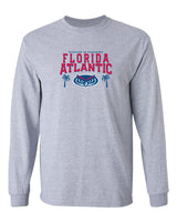 Florida Atlantic Owls Long Sleeve Tee Shirt - FAU Logo Winning in Paradise