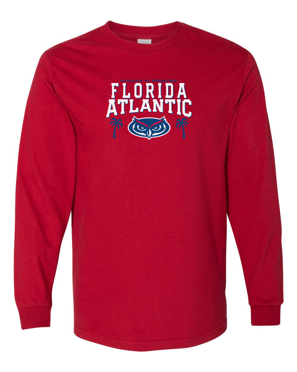 Florida Atlantic Owls Long Sleeve Tee Shirt - FAU Owls Winning in Paradise