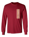 Iowa State Cyclones Long Sleeve Tee Shirt - Vertical Stripe CYCLONES